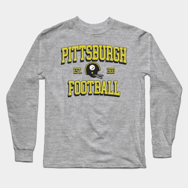 Pittsburgh Football Long Sleeve T-Shirt by mbloomstine